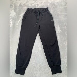 Lacoste Black Joggers with Green Accent